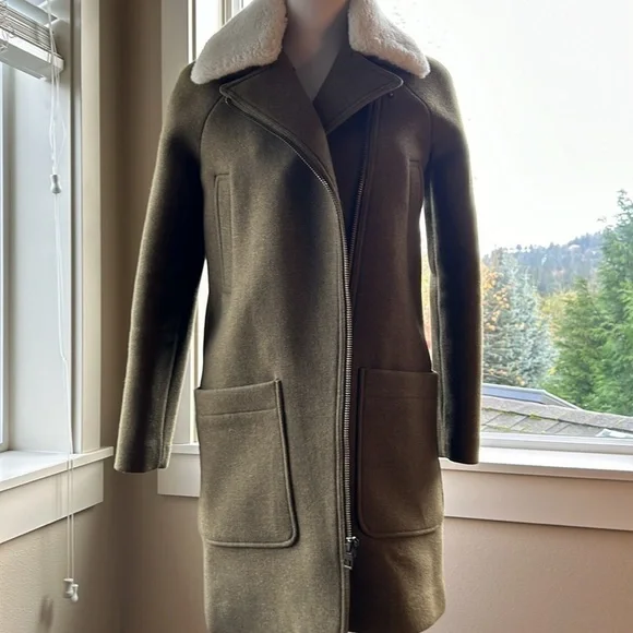 Madewell Eldridge Zip Coat in Insulexe Fabric size XS NWOT - Picture 4 of 16